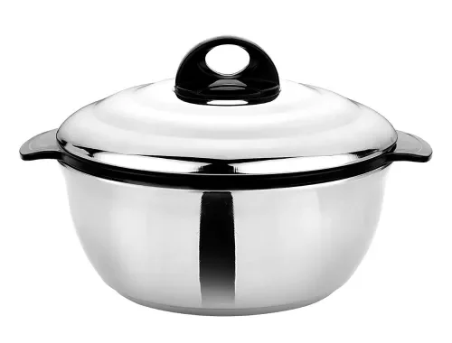 ASIAN Plastowares – Bright Star Galaxy Stainless Steel Casserole with Lid for Kitchen 1200 ml | Ideal for Serving, Gifts for Diwali & Housewarming | Hot Box for Roti & Chapati | Casserole for Kitchen