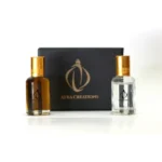 Ayra Creations Original Arabian White Oudh Attar + Jannatul Firdaus Attar Liquid Perfumes { With 1 Surprise Gift } | 24 Hours Long Lasting Aroma{ Unisex } | No Alcohol = 12Ml + 12Ml + Gift