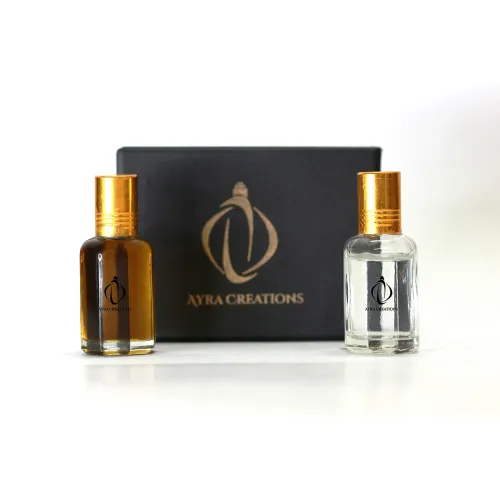 Ayra Creations Original Arabian White Oudh Attar + Jannatul Firdaus Attar Liquid Perfumes { With 1 Surprise Gift } | 24 Hours Long Lasting Aroma{ Unisex } | No Alcohol = 12Ml + 12Ml + Gift Ayra Creations Original Arabian White Oudh Attar + Jannatul Firdaus Attar Liquid Perfumes { With 1 Surprise Gift } | 24 Hours Long Lasting Aroma{ Unisex } | No Alcohol = 12Ml + 12Ml + Gift