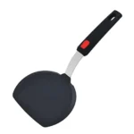 Baskety Silicone Turner Spatula Set – 480F Heat-Resistant Flexible Rubber Silicone Spatulas – Silicone Cooking Utensil Set – Egg Turners, Pancake Flippers, Kitchen Spatulas ((O) Pack of 1)