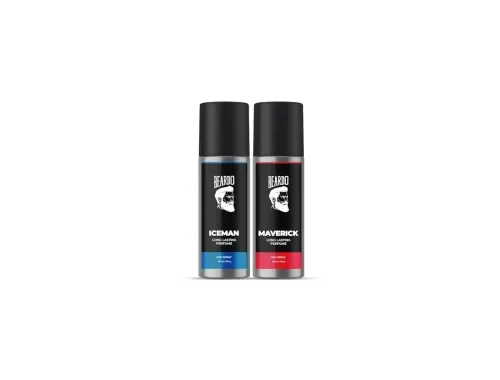 BEARDO Iceman & Maverick Perfume Deo Spray Combo For Men, 150 ml x 2