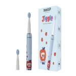 beatXP Jiggle Sonic Electric Toothbrush for Kids with 2 Brush Heads & 3 Cleaning Modes Rechargeable Electric Toothbrush 20500 strokes/min with Long Battery Life (Snoozy Blue)