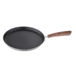 BERGNER Alpine Forged Aluminium Non-Stick Flat Tawa, 26 cm, Induction Base, Grey.