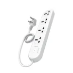 Bestor VoltEdge Extension Board 1500W Power Converter with 4 Universal Sockets, 1.5M Cord, Master Switch, LED Indicator, Child Safety Shutter, 3-Pin Multi Plug for Home Appliances (White)