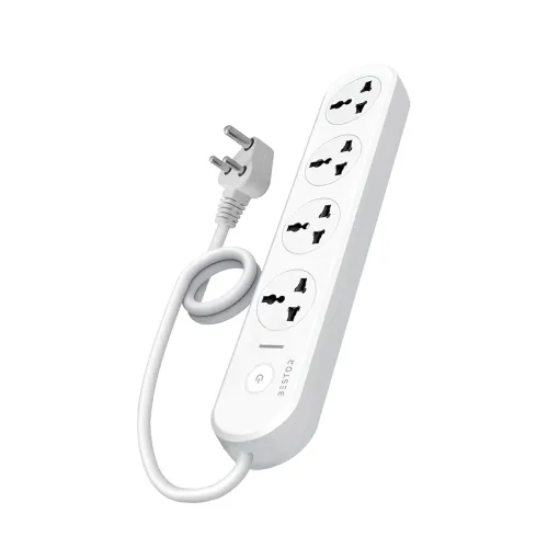 Bestor VoltEdge Extension Board 1500W Power Converter with 4 Universal Sockets, 1.5M Cord, Master Switch, LED Indicator, Child Safety Shutter, 3-Pin Multi Plug for Home Appliances (White) Bestor VoltEdge Extension Board 1500W Power Converter with 4 Universal Sockets, 1.5M Cord, Master Switch, LED Indicator, Child Safety Shutter, 3-Pin Multi Plug for Home Appliances (White)