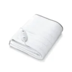 Beurer German Engineering TS 17 Single Electric UnderBlanket for Single Bed I German Engineering I Non-Slippery due to Elastic Band I 3 Temperature Levels I Overheat Protection I OEKO-TEX Certified I Removable Switch I Machine Washable at 3