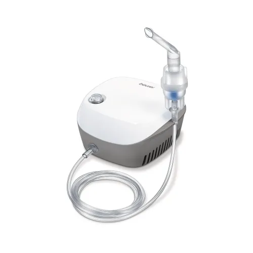 Beurer German Engineering IH 18 Compressed Air Technology Nebulizer I Ideal for adults and kid I Nebulizer for Upper and Lower Respiratory Tract I High Nebulization Performance I Effective relief I 3 Years Warranty I White in color