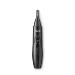 Beurer MN 2X Precision trimmer for men I German Engineering I Eyebrows, Nose & Ear Hair I 3 Stainless Steel Attachments (3/6mm Combs) I IPX4 Splash-Proof I Battery-Operated I Portable with Storage Bag I 3-Year Warranty I Black in color