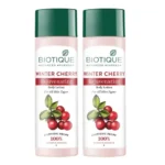 Biotique Bio Wintercherry Lightening And Rejuvenating Body Nourisher Lotion, 190Ml (Pack Of 2)