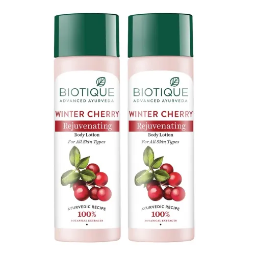 Biotique Bio Wintercherry Lightening And Rejuvenating Body Nourisher Lotion, 190Ml (Pack Of 2) Biotique Bio Wintercherry Lightening And Rejuvenating Body Nourisher Lotion, 190Ml (Pack Of 2)