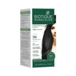 Biotique Herbcolor Conditioning Hair Colour l Ammonia Free Hair Color l 9 Organic Herbal Extracts l Natural and Healthy Shine l 50g + 110ml| Natural Black 1N (Pack of 1)