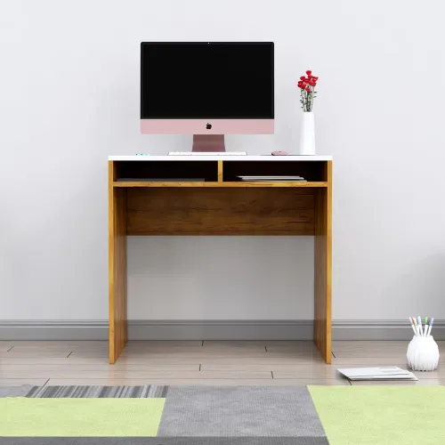Bniture Wooden Study Table for Home | Engineered Wood Laptop Study Table | Multi Purpose Office Desk for Laptop, Computer, Writing | Table for Study, Workstation Home, Giant Wood & Frosty White Bniture Wooden Study Table for Home | Engineered Wood Laptop Study Table | Multi Purpose Office Desk for Laptop, Computer, Writing | Table for Study, Workstation Home, Giant Wood & Frosty White