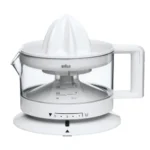 Braun Electric Citrus Juicer, CitrusQuick 1, Original German Brand, Patented Presscone: Get 10% more Juice, Smart Pulp Control, Auto Start Stop, 2-Way Rotation, Dishwasher Safe, 20 Watt, CJ-3000