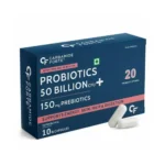 Carbamide Forte Probiotics Supplement 50 Billion CFU for Women & Men | Probiotics for Gut Health Supplement | Support Digestion & Immunity | Gut Health Probiotics – 10 Veg Capsules