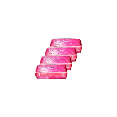 Carefree Super Dry Panty Liners, 20 Liners (Pack of 4) Carefree Super Dry Panty Liners, 20 Liners (Pack of 4)