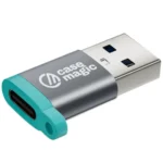 case-magic USB C Female to USB A 3.0 OTG Adapter | 5Gbps High-Speed Data Transfer | OTG Connector Type C for Laptop, Android Phone, Tablet, MacBook | Plug & Play | Aluminium Alloy | 15W Fast Charging