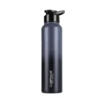 CASPIAN /// Hike Stainless Steel Customize Sipper Water Bottle Leak Proof Thunder for Fridge Home Office Travel School Kids Boys Girls Adults Sports Gym Yoga (Grap 1 Litre, Set of 1)