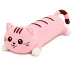 cat Soft Toys and Pillow Kids, Plush Hugging Cushion, – Long Hugging Plush Toy for Kids & Girls | Ultra-Soft Sleeping Cushion | Cute Animal Stuffed Toy (60 cm) (Light Pink)