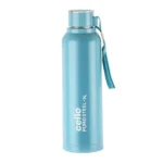 Cello Puro Steel-X Benz 900 | PU Insulated Water Bottle 30 oz Turquoise | Leakproof, BPA Free, ISI Certified | Hot & Cold for Gym, Office, School, College, Travel, Outdoor Sports, Yoga