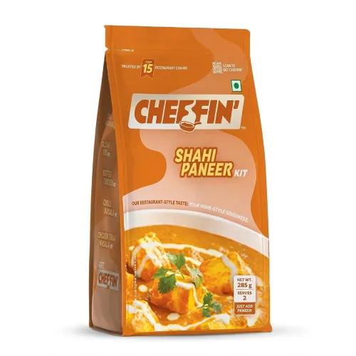 Cheffin’ Shahi Paneer Masala, 285g | Chef Curated Gourmet Cooking Kit | Cooks 150-200g Paneer | Ready in 10 Min | 100% Natural, No Preservatives | Just Add Fresh Paneer |Serves 2-3 Cheffin’ Shahi Paneer Masala, 285g | Chef Curated Gourmet Cooking Kit | Cooks 150-200g Paneer | Ready in 10 Min | 100% Natural, No Preservatives | Just Add Fresh Paneer |Serves 2-3