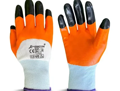 Cinagro Reusuable Garden Gloves for Gardening Work, Plant Care, Orange