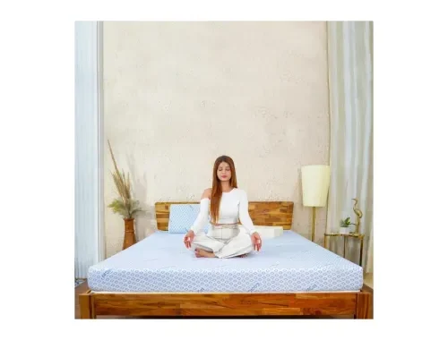 Coirfit BIOLIFE 7-Zone Latex with Talalay Tech.4 Inch King Size Latex Foam (72X72) Inches| Bed Mattress| 15 Year Warranty| Medium Firm, Back Support & Comfort| Breathable King Bed Cool Gel Mattress