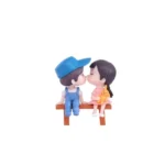Cortina Cute Cartoon Car Dashboard Interior Decoration Accessories Decoration Ornaments Plastic Crafts Girl and Boy Couple Ornaments