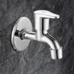 COSSIMO Stainless Steel Bib Cock Tap Bathroom Faucet, Single Handle, Chrome Finish
