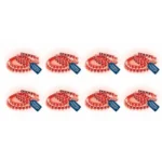 Crompton 5 Meter LED Strip Light | Red Color, 300 LEDs Flexible Roll | Decorative & Energy Saving Accent Lighting | Plastic Build | Without Driver | Pack of 8