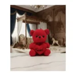 Cute Plush Teddy Bear with Heart | Soft Stuffed Toy for Kids & Adults for Birthdays, Valentine’s Day & Special Occasions (Color Will be Sent as per Availability in Stock)