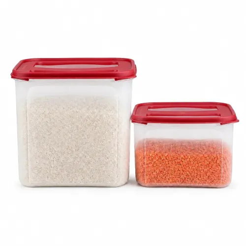 Cutting EDGE 2X Series Airtight Modular Container, Set of 2 (Dark Red) Cutting EDGE 2X Series Airtight Modular Container, Set of 2 (Dark Red)