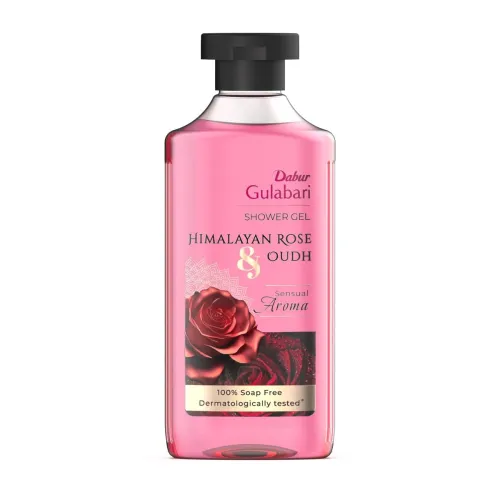 Dabur Gulabari Shower Gel – 250 ml | 99% Pure Glycerine | Gentle Bodywash | Himalayan Rose Extract to nourish and revitalise the skin | 0% Parabens & Soap | No Silicones | With Oudh Fragrance Dabur Gulabari Shower Gel – 250 ml | 99% Pure Glycerine | Gentle Bodywash | Himalayan Rose Extract to nourish and revitalise the skin | 0% Parabens & Soap | No Silicones | With Oudh Fragrance