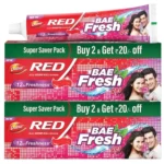 Dabur Red Bae Fresh Gel – 600gm (300gm*2) | Fights Bad Breath, Cavity Germs and Plaque | 12hr Freshness | Activ Germ-Kill formula
