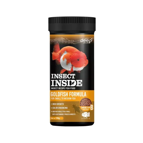 Deep Goldfish Food | 100 g, Micro Sinking Pellets | High Growth & Colour Enhancing | Insect (Cricket) Protein Formula Deep Goldfish Food | 100 g, Micro Sinking Pellets | High Growth & Colour Enhancing | Insect (Cricket) Protein Formula