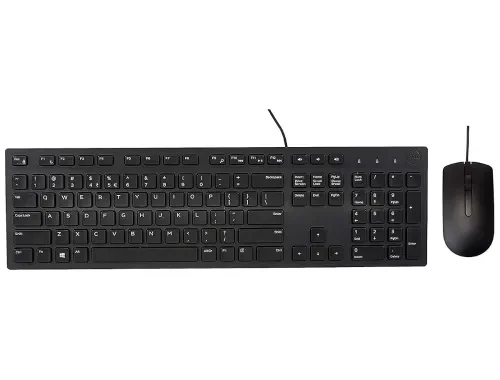 Dell KB216 Wired Keyboard+MS116 Optical Mouse Combo