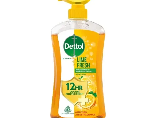 Dettol Body Wash and Shower Gel for Women and Men, Lime Fresh – 500ml | Soap-Free Bodywash | 12h Odour Protection