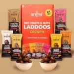 EAT Better CO Assorted Laddoo Box-24 Laddoos in 6 Different Flavors|95% Dry Fruits|Sugar-Free|100% Natural|Energy Bar Replacement|High Protein & Instant Energy-Healthy Snacks, 240 Gram (Pack of 3)