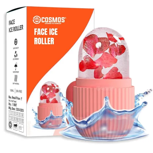 E-COSMOS Ice Face Roller Massager, Ice Cube Roller For Face, Eyes And Neck Naturally Conditioning And Skin Care, De-Puff Eye Bags, Reduce Migraine Pain, Reusable Massage Silicone Ice Mold (Multicolor) E-COSMOS Ice Face Roller Massager, Ice Cube Roller For Face, Eyes And Neck Naturally Conditioning And Skin Care, De-Puff Eye Bags, Reduce Migraine Pain, Reusable Massage Silicone Ice Mold (Multicolor)