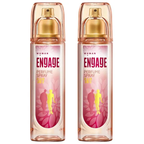 Engage W1 Perfume Spray For Women, Fruity and Floral, Skin Friendly, 120ml (Pack of 2)
