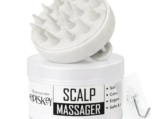 Episkey Scalp Massager Shampoo Brush for Hair Wash Anti-Dandruff Silicone Scalp Scrubber with Soft Bristles | Deep Clean, Exfoliation & Hair Growth Ayurvedic Head Massage Brush for Men&Women(JW-35)