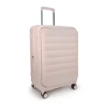 F Gear Valencia 75cm Large German Makrolon Polycarbonate, Front-Opening Hard Luggage | 8 Super Silent 360° Spinner Wheels, Check-in Suitcase for Travel | Expandable, Lightweight, TSA Lock | Silk Rose
