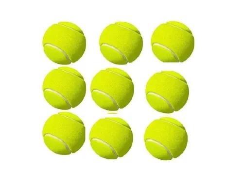 Facto Power Resin Soft Cricket Solid, Light Weight, Tennis Balls Practice, Training for All Age Group, Recommended for Indoor/Outdoor Street & Beach (Pack of Nine) (Color : Green)(Model:Spiro)
