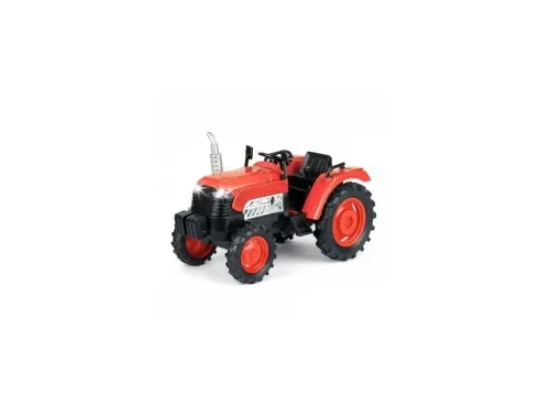 Farm Tractor Toy for Kids with Lights & Sound| Push-Back Action Farming Vehicle| Durable ABS Plastic Tractor Toy for Boys & Girls (3+ Years)|Red