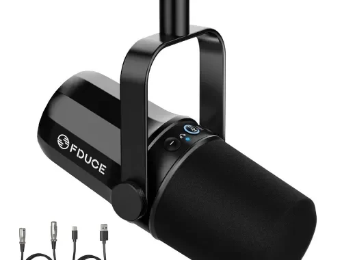 FDUCE SL40 Dynamic Microphone, XLR/USB Podcast Recording PC Mic