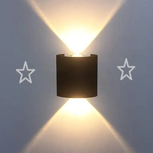 FILLISKA Metal LED Outdoor UP Down Wall Light Warm White, IP-65 Waterproof & Shockproof Body(2 Year Warranty) (MattBlack 1up + 1down) FILLISKA Metal LED Outdoor UP Down Wall Light Warm White, IP-65 Waterproof & Shockproof Body(2 Year Warranty) (MattBlack 1up + 1down)