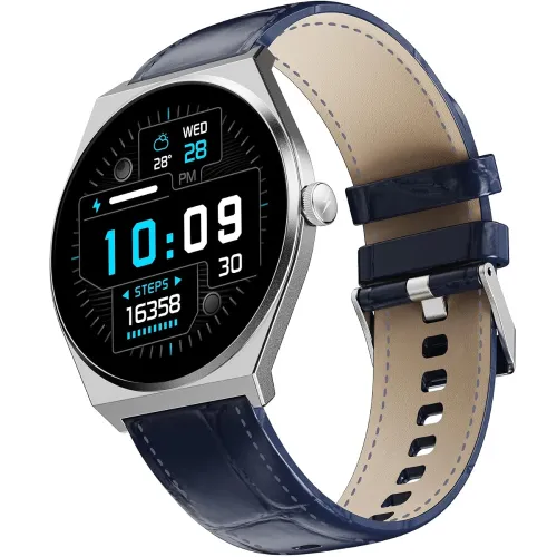 Fire-Boltt Phoenix Nova Smartwatch 1.43” Slim Super AMOLED Display, 466×466 Pixel Always-On Display, Bluetooth Calling, Health Tracker for Men & Women Classic Black