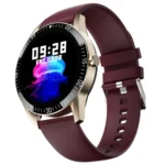 Fire-Boltt Talk Round Smart Watch 1.39″ TFT Display with Bluetooth Calling, Dual Button, Voice Assistance, SPO₂ & Heart Rate Monitor, 120+ Sports Modes, Smartwatch for Men & Women – Wine