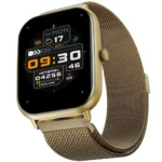 Fire-Boltt Ninja Call Pro Max Ultra Bluetooth Calling Smart Watch, 2.01\’ HD Display, 120+ Sports Modes, Health Suite, AI Voice Assistance, SpO2 Smartwatch for Men & Women – Gold Link