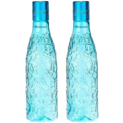 Floraware Food Grade Premium Plastic Fridge Mosaic Water Bottle, BPA Free | 100% Leak Proof | Office Bottle | Gym Bottle | Home | Kitchen | Travel Bottle Drinking Bottle, 1000ml Pack of 2, Blue Floraware Food Grade Premium Plastic Fridge Mosaic Water Bottle, BPA Free | 100% Leak Proof | Office Bottle | Gym Bottle | Home | Kitchen | Travel Bottle Drinking Bottle, 1000ml Pack of 2, Blue