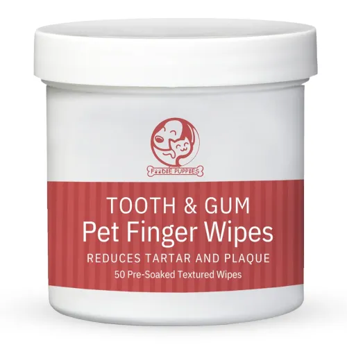 Foodie Puppies Tooth & Gum Pet Finger Wipes – (Pack of 1) Reduces Tartar & Plaque | 50 Pre-Soaked Textured Wipes | Dental/Oral Care Teeth Cleaning Wipes Foodie Puppies Tooth & Gum Pet Finger Wipes – (Pack of 1) Reduces Tartar & Plaque | 50 Pre-Soaked Textured Wipes | Dental/Oral Care Teeth Cleaning Wipes